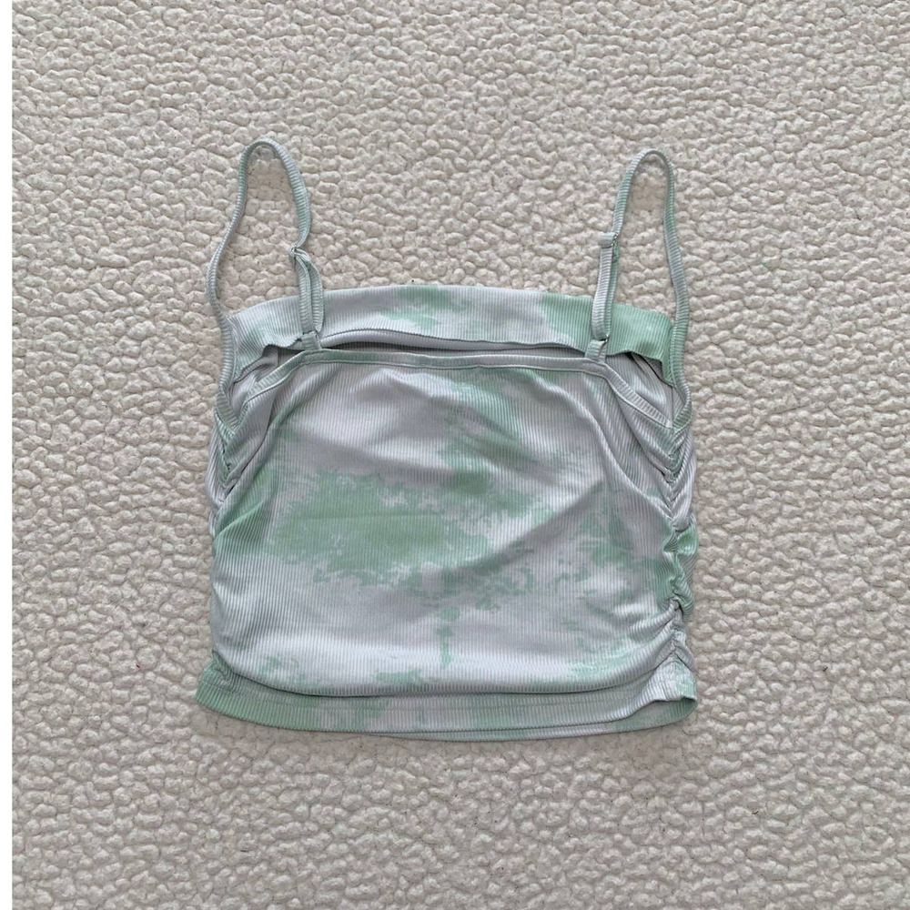 Princess Polly Shaed Green Tie Dye Tank Top - Picture 3 of 5